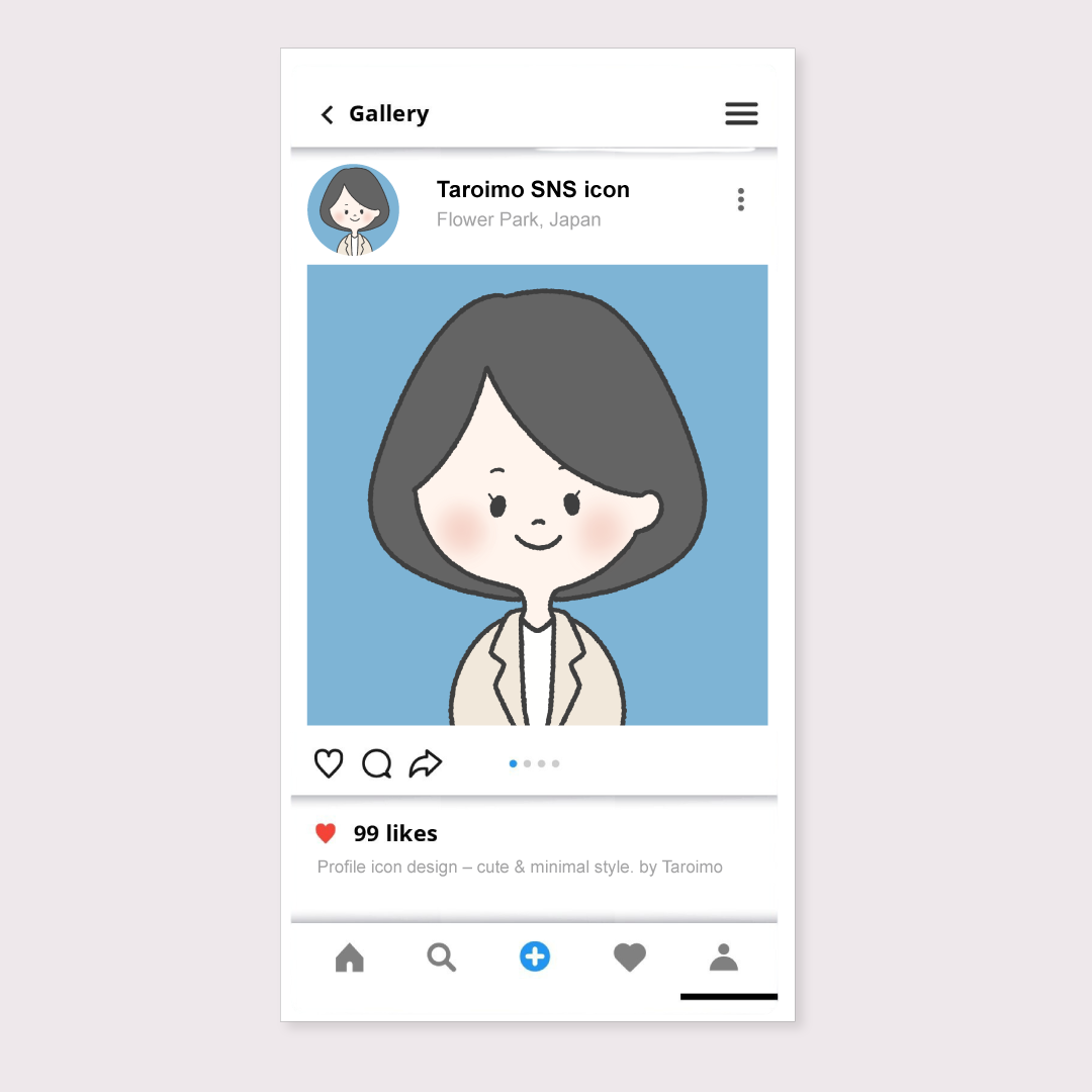 SNSアイコンイラスト A様