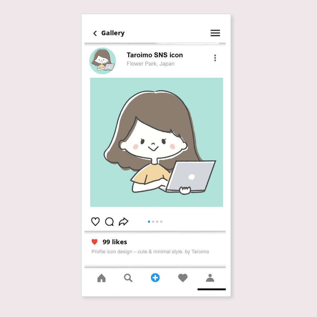 SNSアイコンイラスト A様