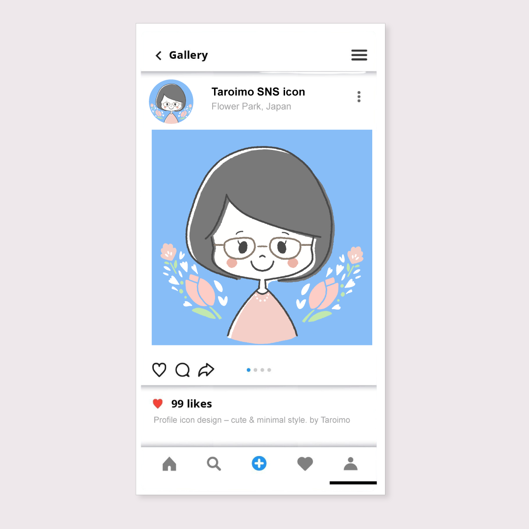 SNSアイコンイラスト Y様