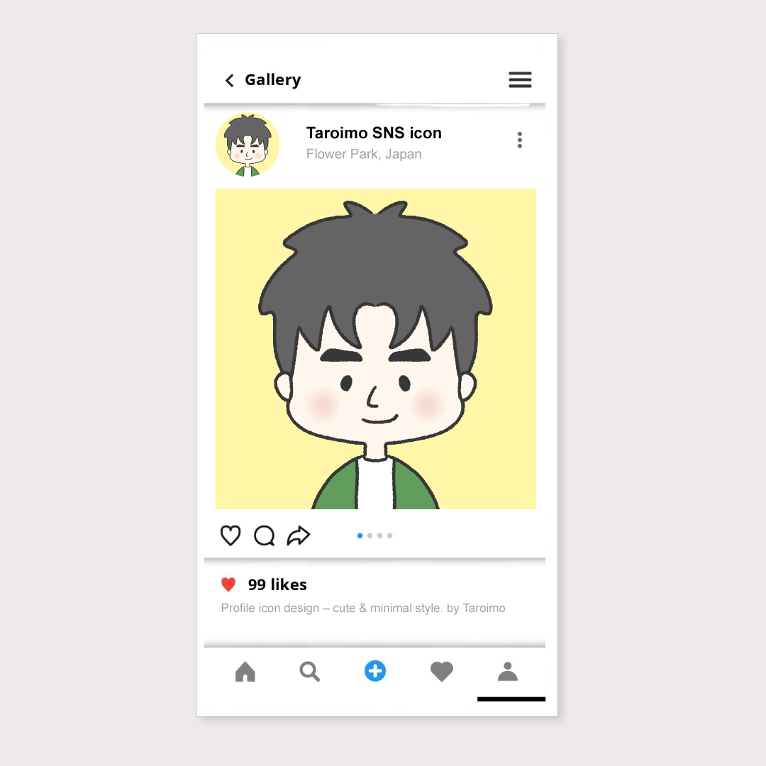 SNSアイコンイラスト